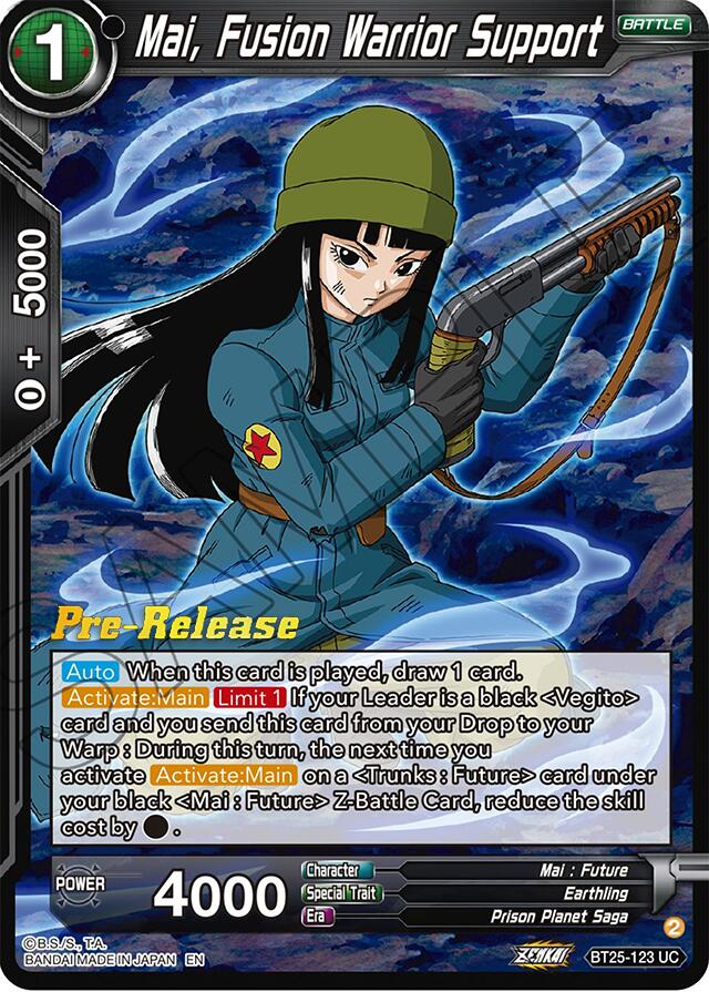 Mai, Fusion Warrior Support (BT25-123) [Legend of the Dragon Balls Prerelease Promos] | Event Horizon Hobbies CA