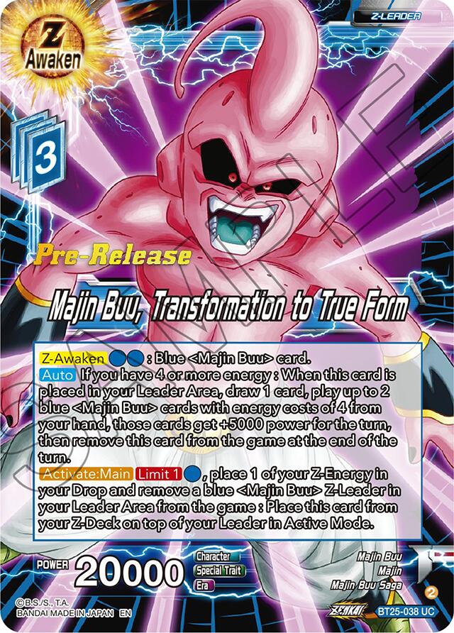 Majin Buu, Transformation to True Form (BT25-038) [Legend of the Dragon Balls Prerelease Promos] | Event Horizon Hobbies CA