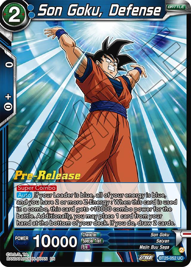 Son Goku, Defense (BT25-052) [Legend of the Dragon Balls Prerelease Promos] | Event Horizon Hobbies CA