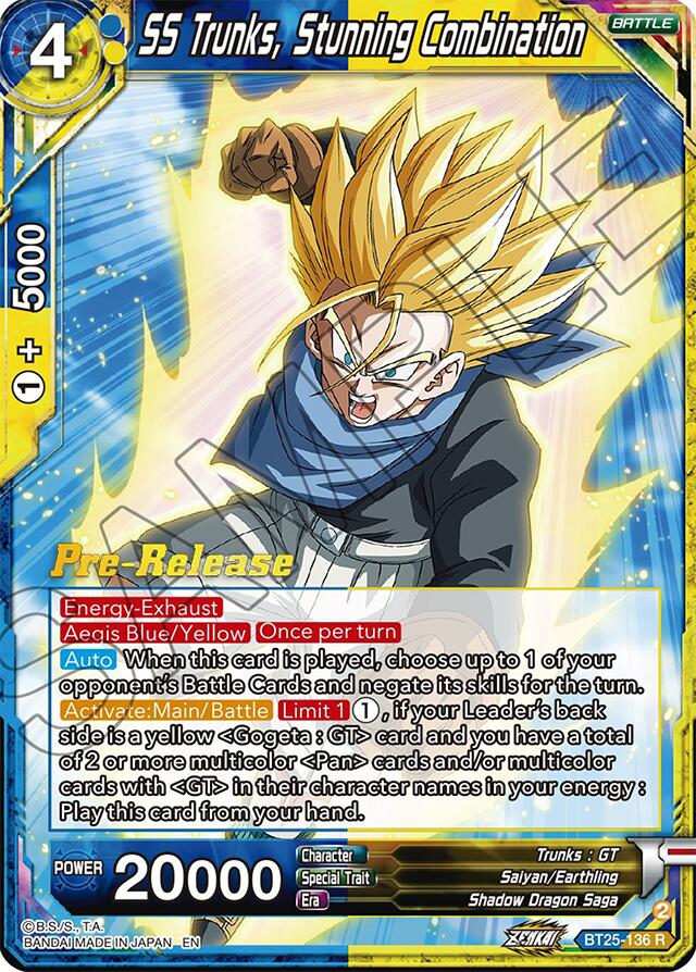 SS Trunks, Stunning Combination (BT25-136) [Legend of the Dragon Balls Prerelease Promos] | Event Horizon Hobbies CA