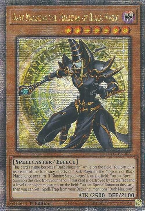 Dark Magician the Magician of Black Magic (Quarter Century Secret Rare) [INFO-EN006] Quarter Century Secret Rare | Event Horizon Hobbies CA