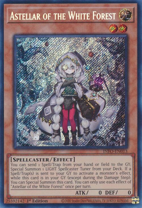 Astellar of the White Forest [INFO-EN013] Secret Rare | Event Horizon Hobbies CA