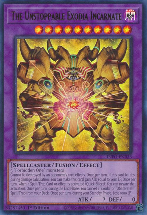 The Unstoppable Exodia Incarnate [INFO-EN033] Ultra Rare | Event Horizon Hobbies CA