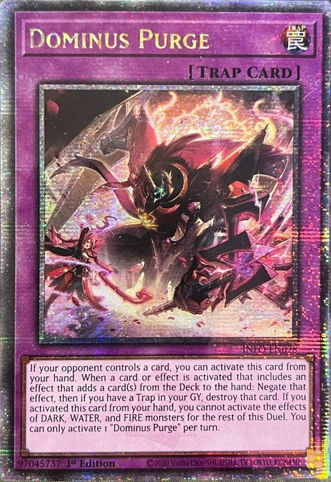 Dominus Purge (Quarter Century Secret Rare) [INFO-EN078] Quarter Century Secret Rare | Event Horizon Hobbies CA