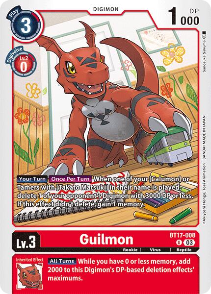 Guilmon [BT17-008] [Secret Crisis] | Event Horizon Hobbies CA