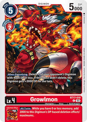 Growlmon [BT17-010] [Secret Crisis] | Event Horizon Hobbies CA