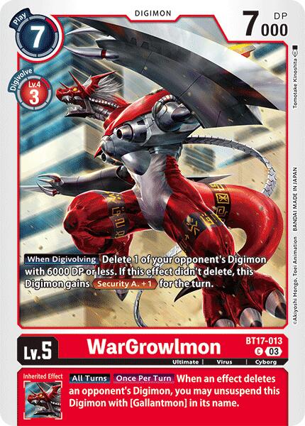 WarGrowlmon [BT17-013] [Secret Crisis] | Event Horizon Hobbies CA