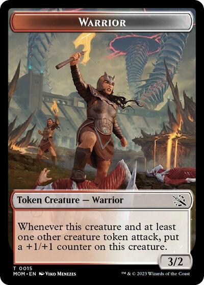 Warrior // Phyrexian Hydra (0012) Double-Sided Token [March of the Machine Tokens] | Event Horizon Hobbies CA