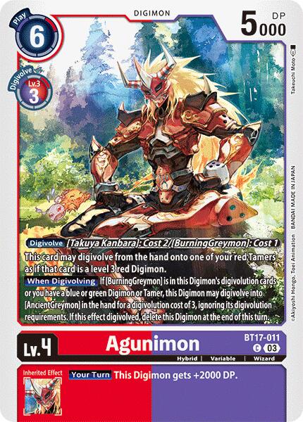 Agunimon [BT17-011] [Secret Crisis] | Event Horizon Hobbies CA