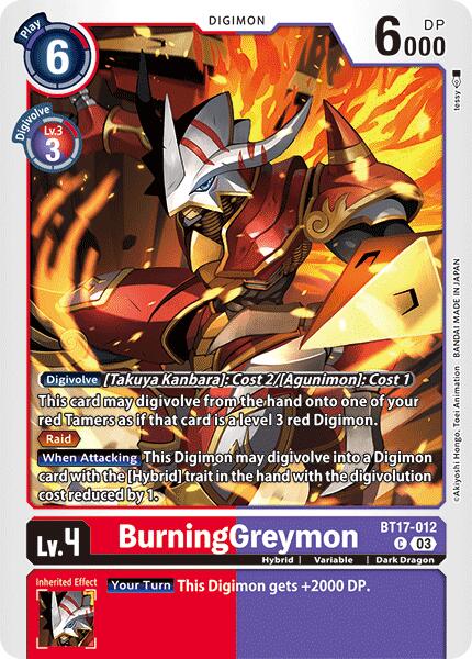 BurningGreymon [BT17-012] [Secret Crisis] | Event Horizon Hobbies CA