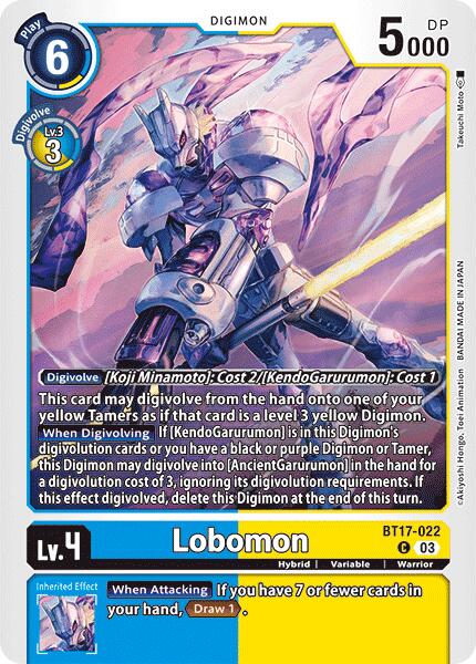 Lobomon [BT17-022] [Secret Crisis] | Event Horizon Hobbies CA