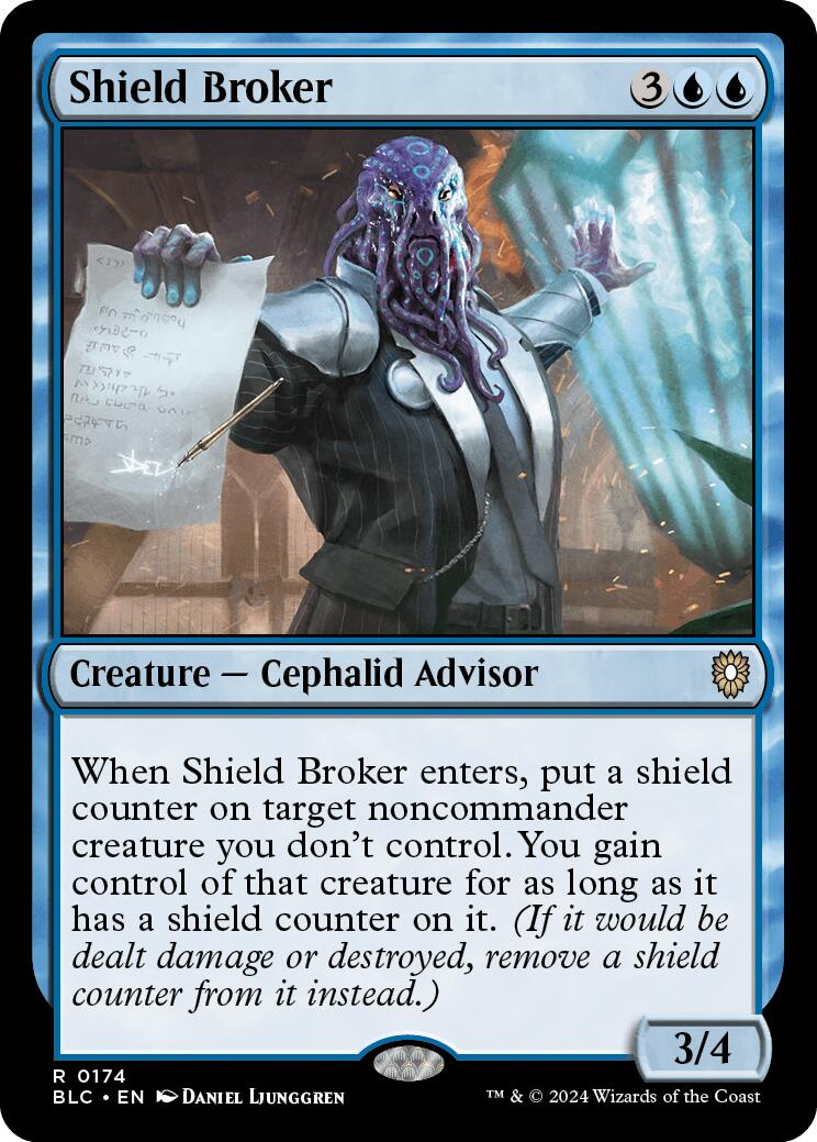 Shield Broker [Bloomburrow Commander] | Event Horizon Hobbies CA