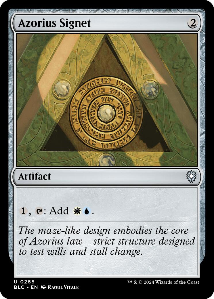 Azorius Signet [Bloomburrow Commander] | Event Horizon Hobbies CA