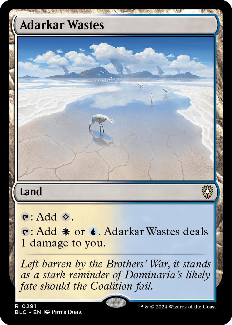 Adarkar Wastes [Bloomburrow Commander] | Event Horizon Hobbies CA