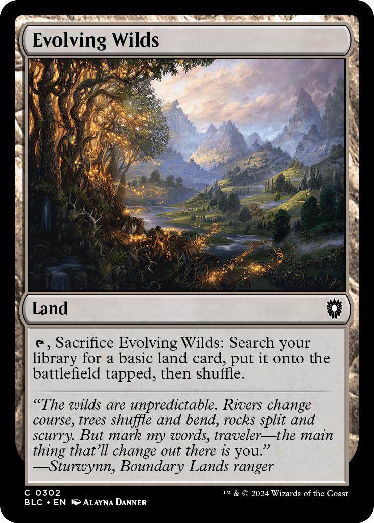 Evolving Wilds [Bloomburrow Commander] | Event Horizon Hobbies CA