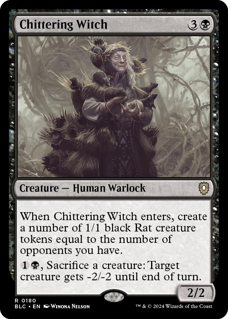 Chittering Witch [Bloomburrow Commander] | Event Horizon Hobbies CA