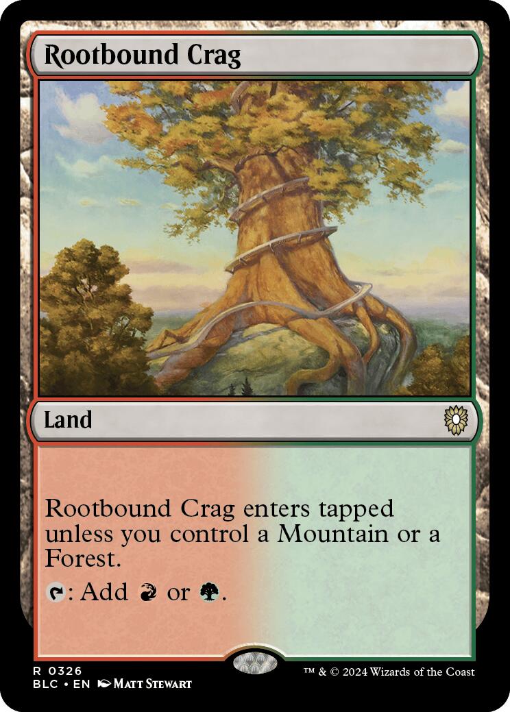 Rootbound Crag [Bloomburrow Commander] | Event Horizon Hobbies CA