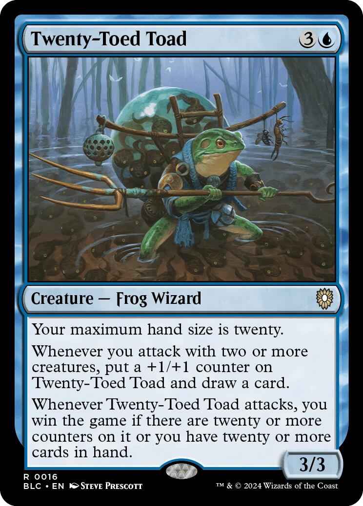 Twenty-Toed Toad [Bloomburrow Commander] | Event Horizon Hobbies CA