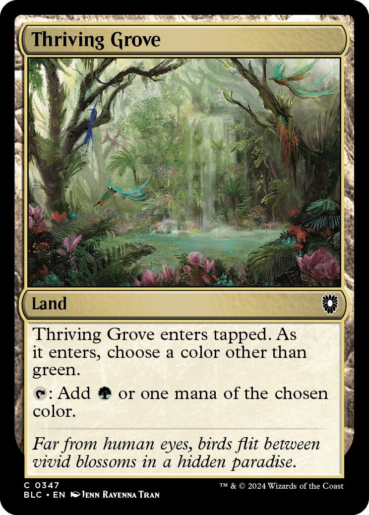 Thriving Grove [Bloomburrow Commander] | Event Horizon Hobbies CA