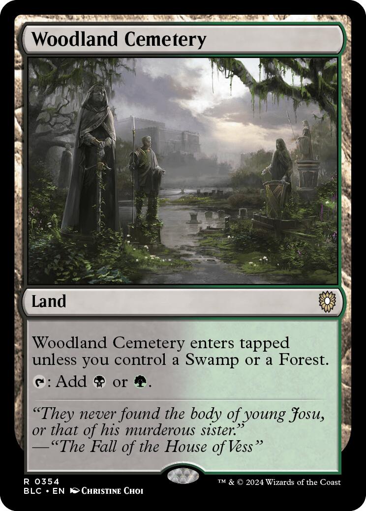 Woodland Cemetery [Bloomburrow Commander] | Event Horizon Hobbies CA