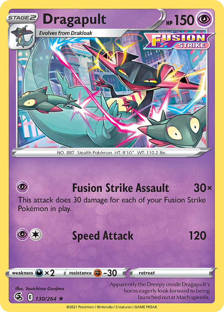 Dragapult (130/264) (Theme Deck Exclusive) [Sword & Shield: Fusion Strike] | Event Horizon Hobbies CA