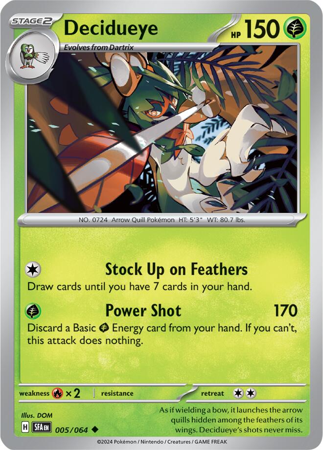 Decidueye (005/064) [Scarlet & Violet: Shrouded Fable] | Event Horizon Hobbies CA