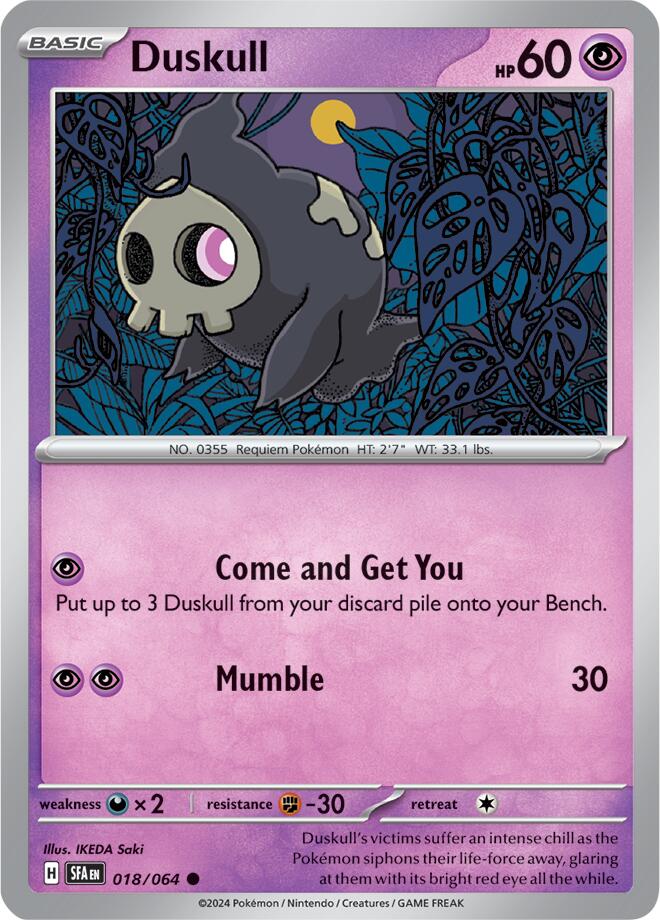 Duskull (018/064) [Scarlet & Violet: Shrouded Fable] | Event Horizon Hobbies CA