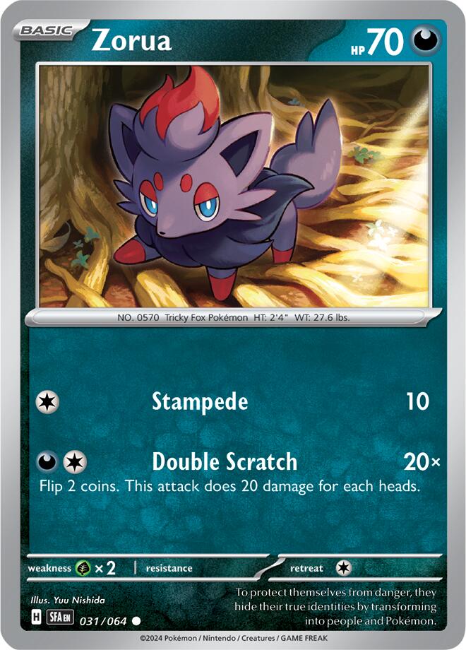 Zorua (031/064) [Scarlet & Violet: Shrouded Fable] | Event Horizon Hobbies CA