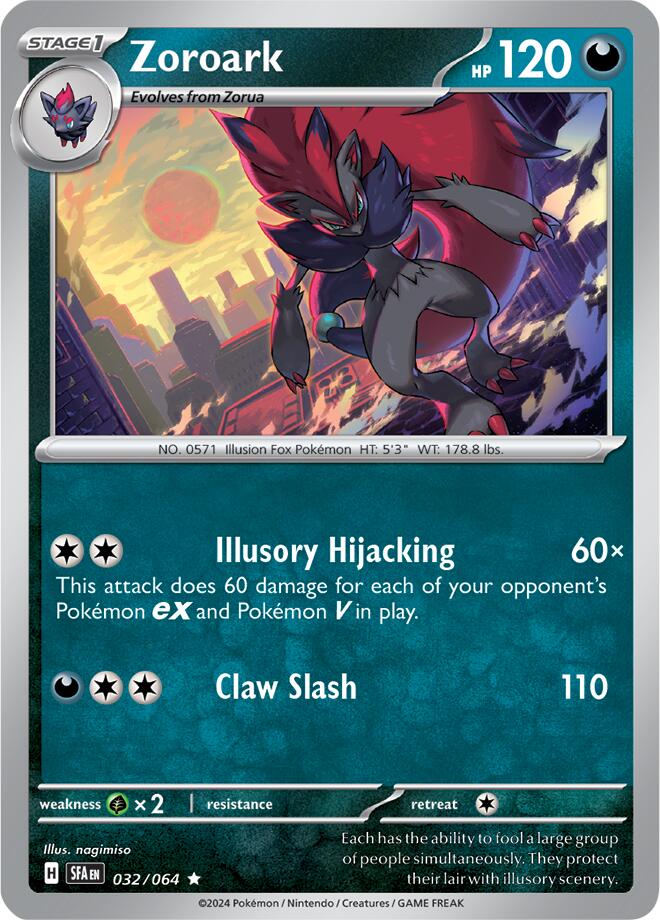 Zoroark (032/064) [Scarlet & Violet: Shrouded Fable] | Event Horizon Hobbies CA