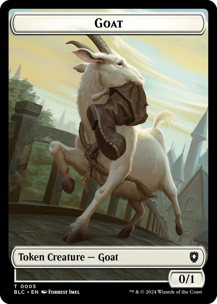 Goat // Wolf (032) Double-Sided Token [Bloomburrow Commander Tokens] | Event Horizon Hobbies CA