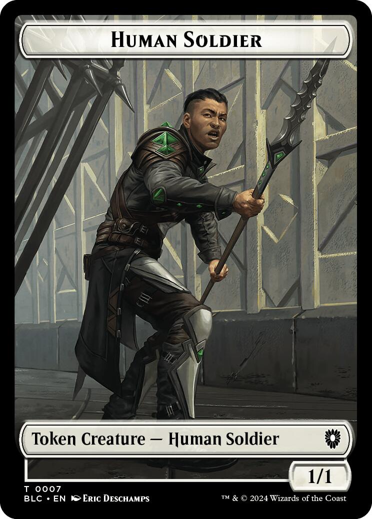 Human Soldier // Wolf (035) Double-Sided Token [Bloomburrow Commander Tokens] | Event Horizon Hobbies CA