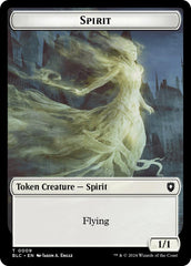 Spirit // Faerie Double-Sided Token [Bloomburrow Commander Tokens] | Event Horizon Hobbies CA