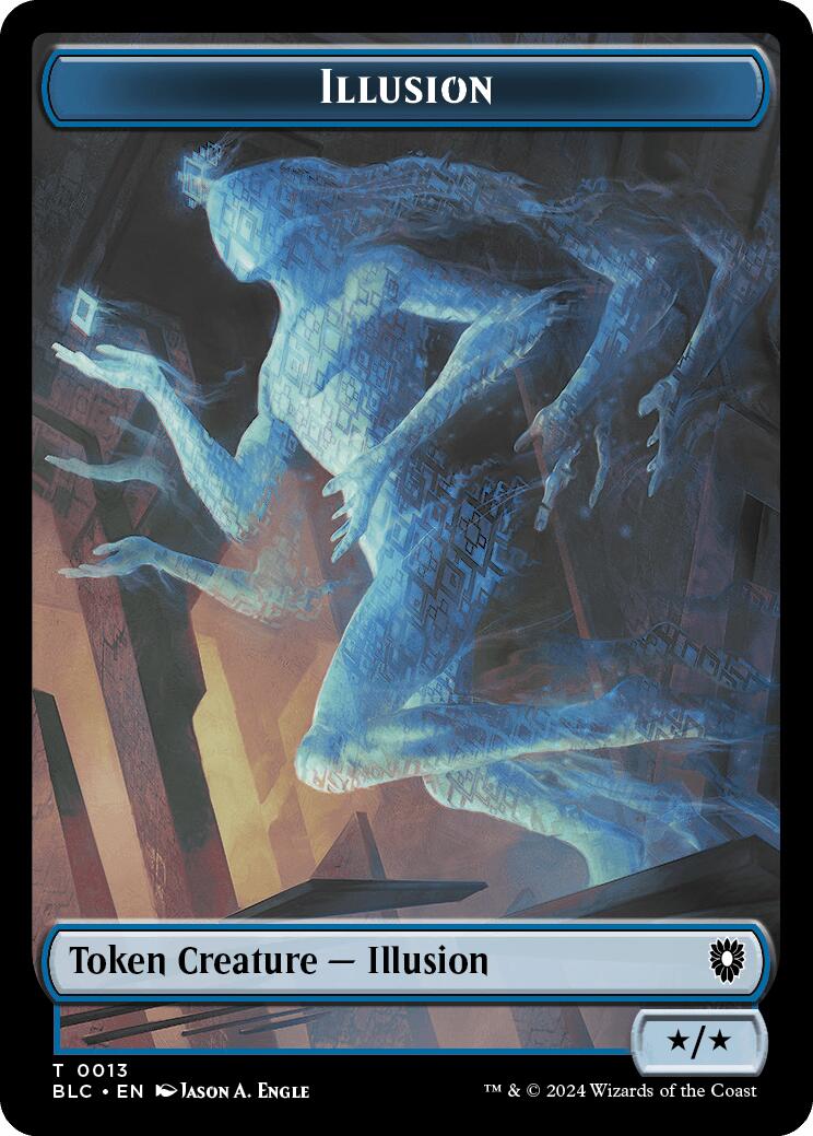 Illusion // Goblin Double-Sided Token [Bloomburrow Commander Tokens] | Event Horizon Hobbies CA