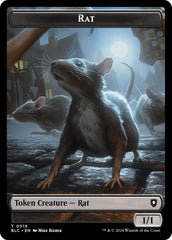 Rat // Raccoon Double-Sided Token [Bloomburrow Commander Tokens] | Event Horizon Hobbies CA