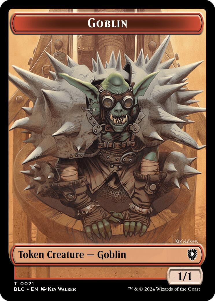 Goblin // Thopter Double-Sided Token [Bloomburrow Commander Tokens] | Event Horizon Hobbies CA