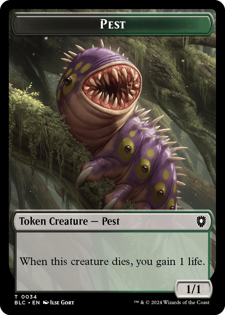 Pest // Shapeshifter Double-Sided Token [Bloomburrow Commander Tokens] | Event Horizon Hobbies CA