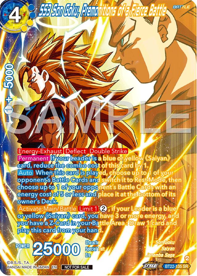 SS3 Son Goku, Premonitions of a Fierce Battle (Premium Alt-Art Card Set 2024 Vol.2) (BT22-135) [Promotion Cards] | Event Horizon Hobbies CA