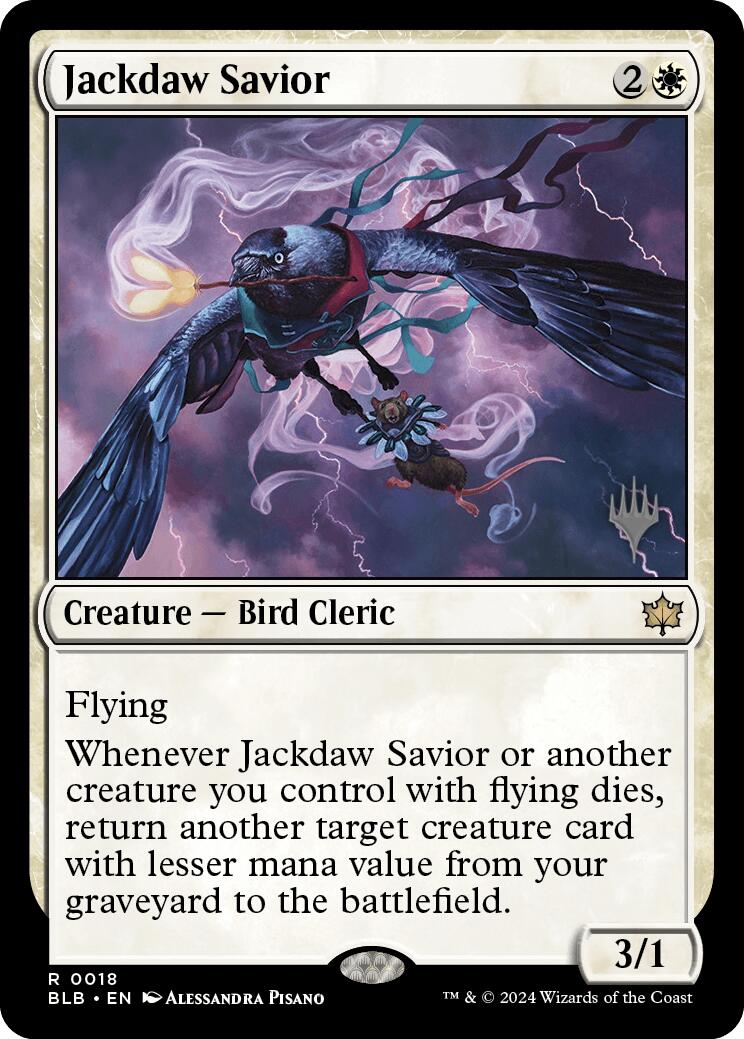 Jackdaw Savior (Promo Pack) [Bloomburrow Promos] | Event Horizon Hobbies CA