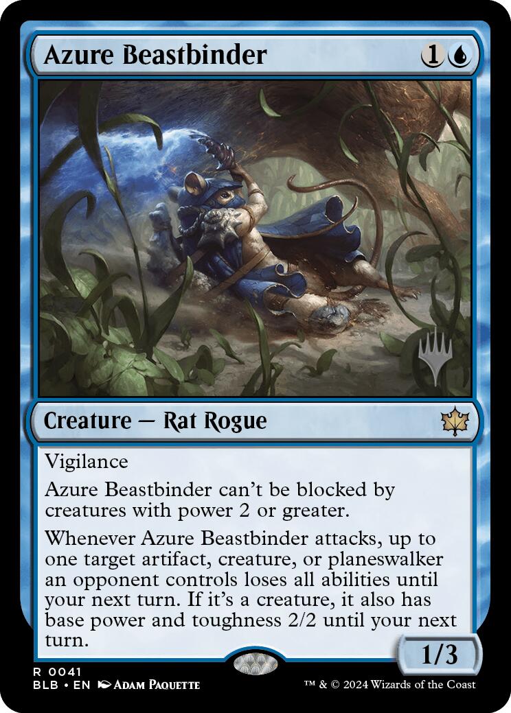 Azure Beastbinder (Promo Pack) [Bloomburrow Promos] | Event Horizon Hobbies CA