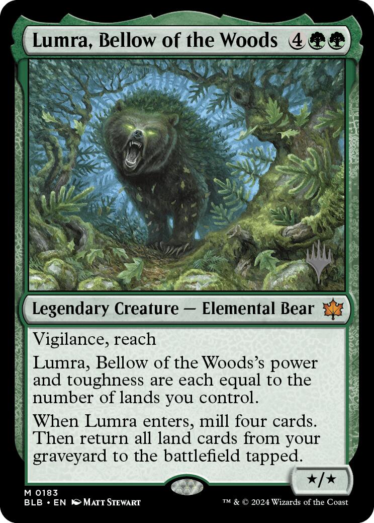 Lumra, Bellow of the Woods (Promo Pack) [Bloomburrow Promos] | Event Horizon Hobbies CA