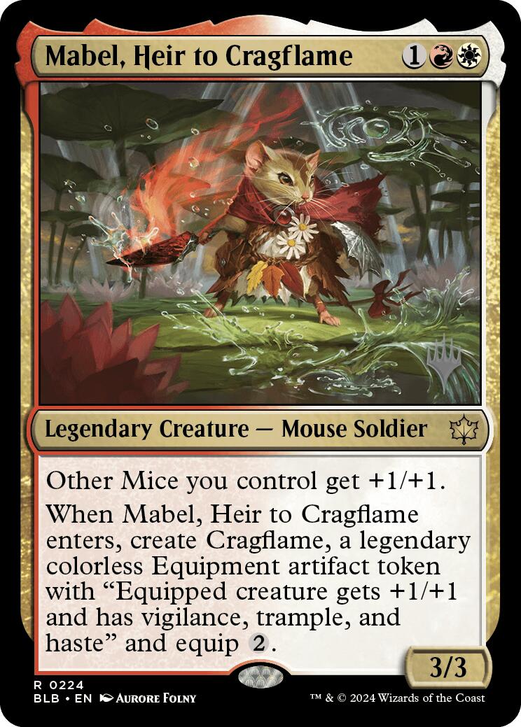 Mabel, Heir to Cragflame (Promo Pack) [Bloomburrow Promos] | Event Horizon Hobbies CA