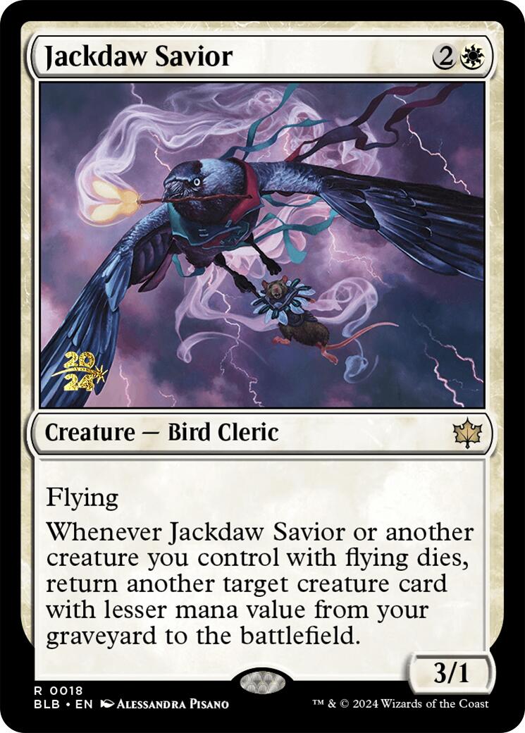 Jackdaw Savior [Bloomburrow Prerelease Promos] | Event Horizon Hobbies CA