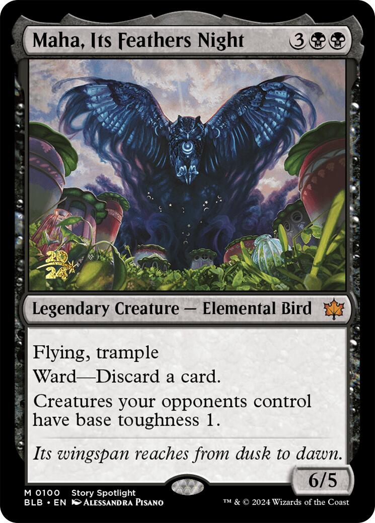 Maha, Its Feather Night [Bloomburrow Prerelease Promos] | Event Horizon Hobbies CA