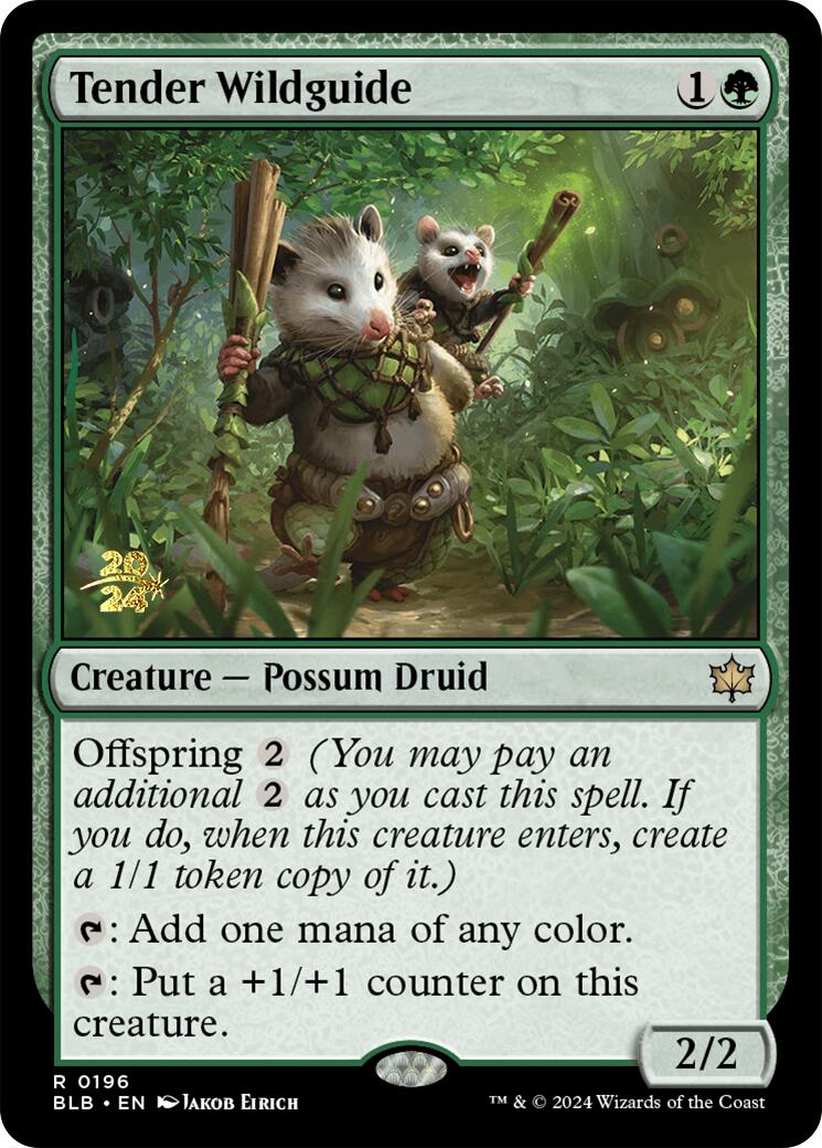 Tender Wildguide [Bloomburrow Prerelease Promos] | Event Horizon Hobbies CA