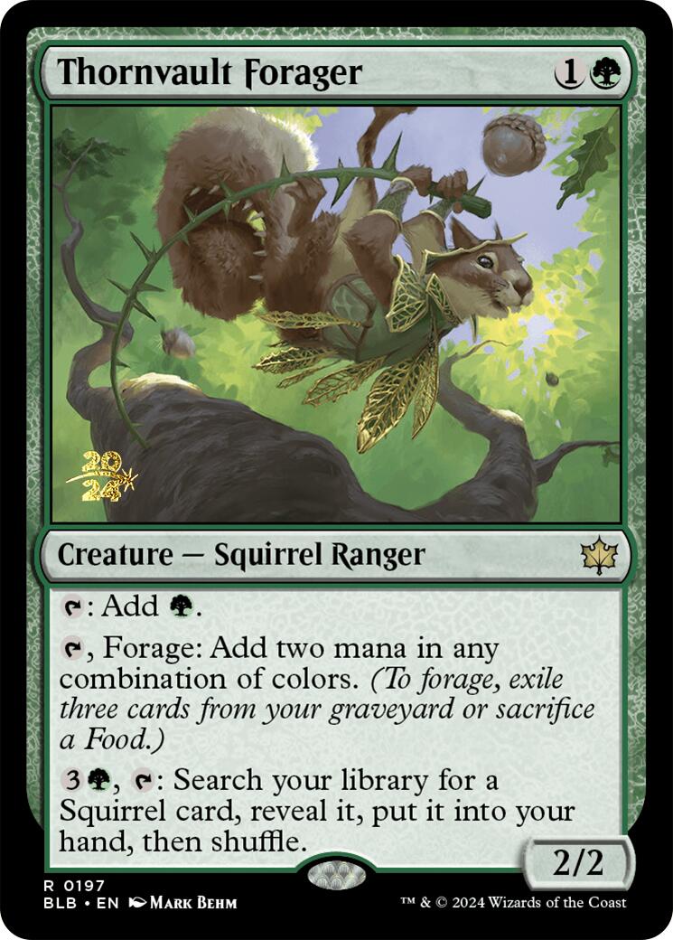 Thornvault Forager [Bloomburrow Prerelease Promos] | Event Horizon Hobbies CA