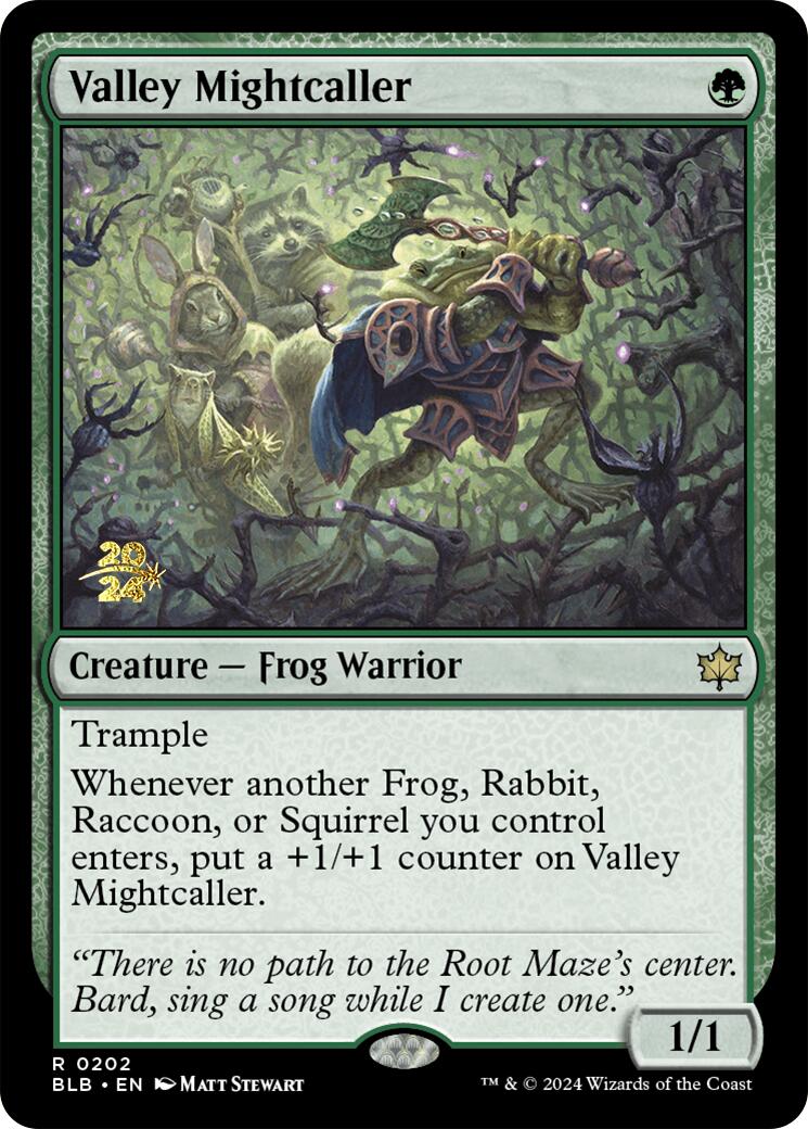 Valley Mightcaller [Bloomburrow Prerelease Promos] | Event Horizon Hobbies CA