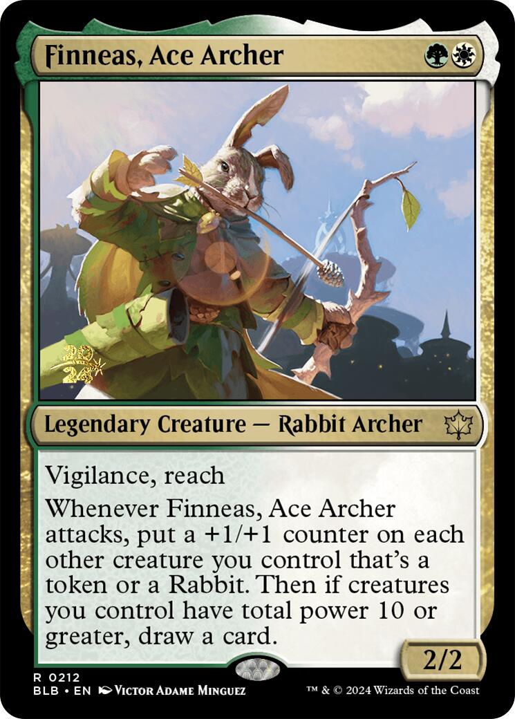 Finneas, Ace Archer [Bloomburrow Prerelease Promos] | Event Horizon Hobbies CA