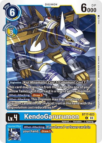 KendoGarurumon [BT17-023] [Secret Crisis] | Event Horizon Hobbies CA