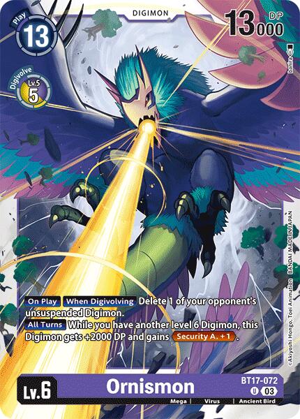 Ornismon [BT17-072] [Secret Crisis] | Event Horizon Hobbies CA