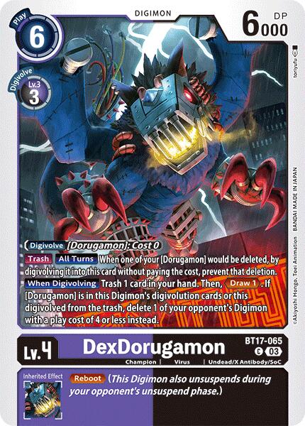 DexDorugamon [BT17-065] [Secret Crisis] | Event Horizon Hobbies CA